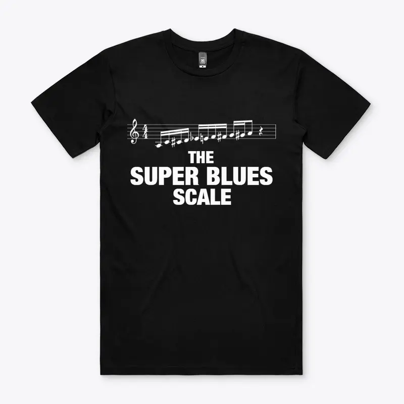 Super Blues Scale Unisex T-Shirt (Black)